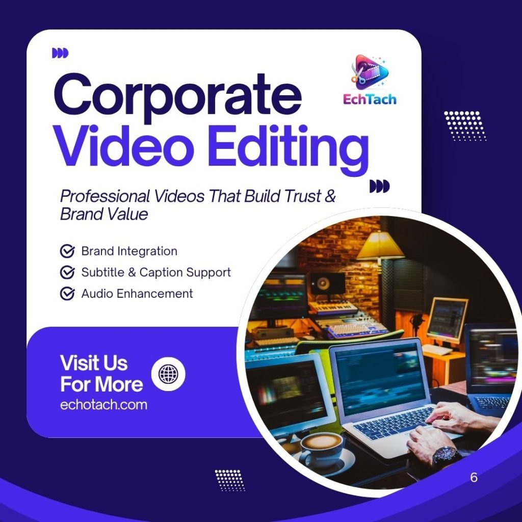 🏢 Echo Tach — Corporate Video Editing Pricing